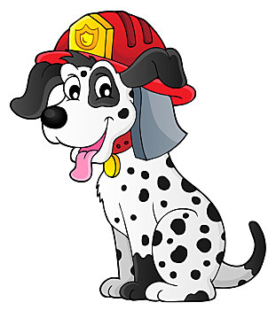 消防员,狗