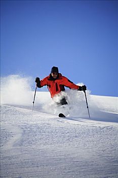 滑雪者,雪地,瑞典