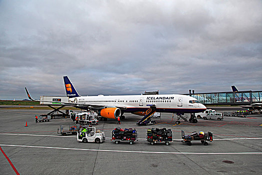 冰岛,机场,飞机