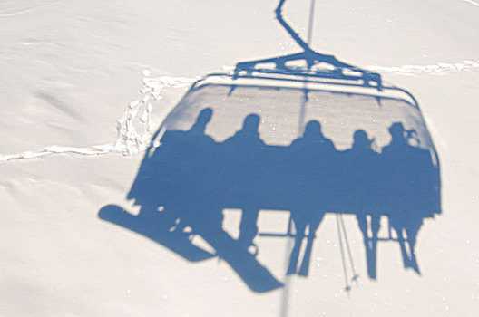 滑雪,滑雪板玩家,缆车,胜地,提洛尔,奥地利,欧洲