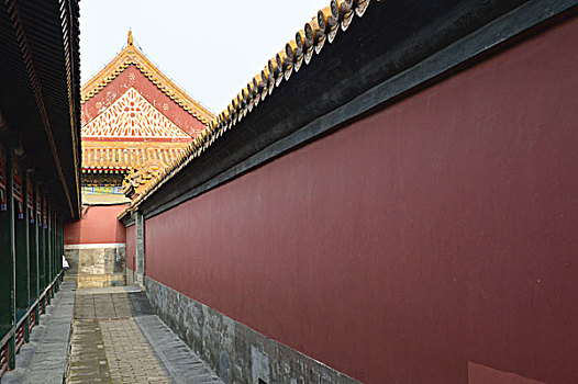 颐和园,红墙长廊,北京海淀区