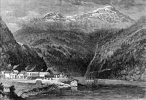 弗雷泽河,不列颠哥伦比亚省,加拿大,19世纪,艺术家