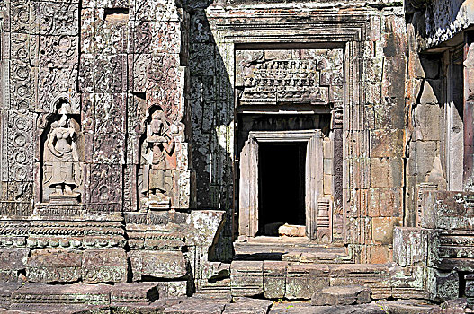 柬埔寨,收获,吴哥,庙宇