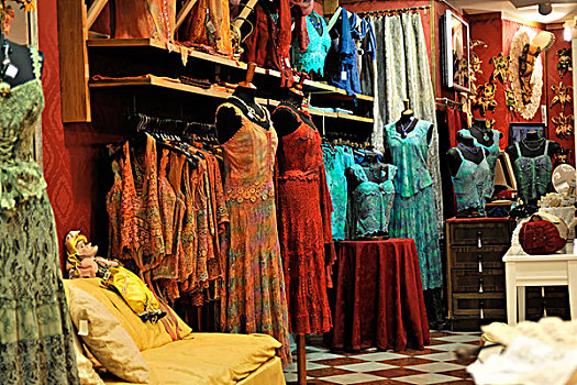 衣服,销售,纪念品,布拉诺岛,威尼斯,威尼托,区域,意大利,欧洲