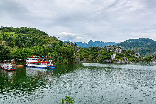 游船,湖水,自然,万峰湖