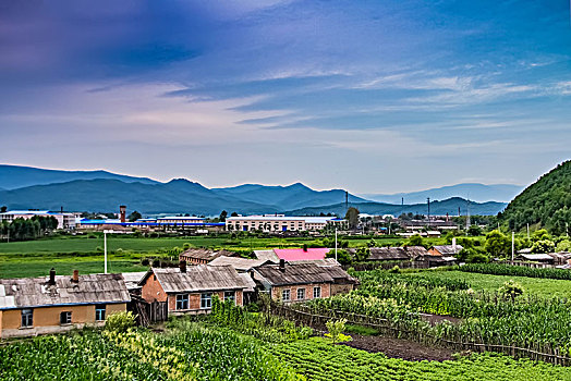 黑龙江省伊春市乡村田园景观