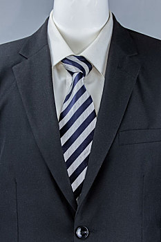 男式商务西装深色斜条纹领带丝织品