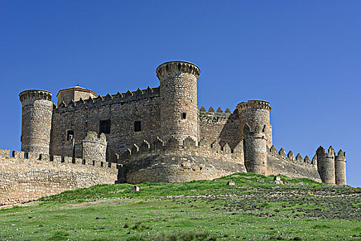 贝尔蒙特,城堡,昆卡省,区域,西班牙,欧洲