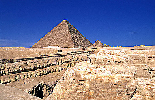 埃及,开罗,吉萨,金字塔,背景
