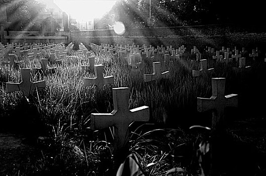 神圣,墓地,亮光,脆弱,我们,无人,世界,达卡,孟加拉,六月,2009年,局部,故事,安息