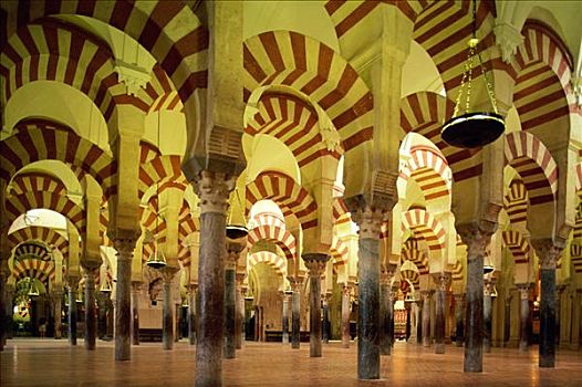 大清真寺,拱,柱子,科多巴,安达卢西亚,西班牙