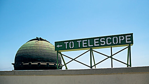 望远镜,标识,观测,洛杉矶,加利福尼亚