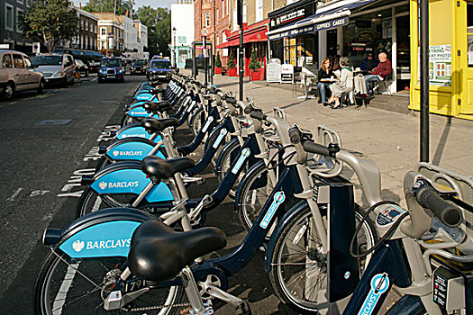 自行车出租,肯辛顿,伦敦