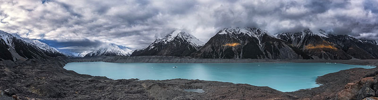 冰河,湖,新西兰