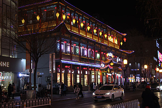 太原柳巷夜景图片图片