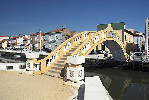 运河,桥,阿威罗,贝拉,滨海,葡萄牙