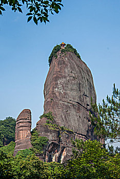 广东韶关丹霞山阳元山景区阳元石