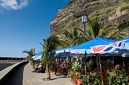 游客,餐馆,帕尔玛,加纳利群岛,西班牙