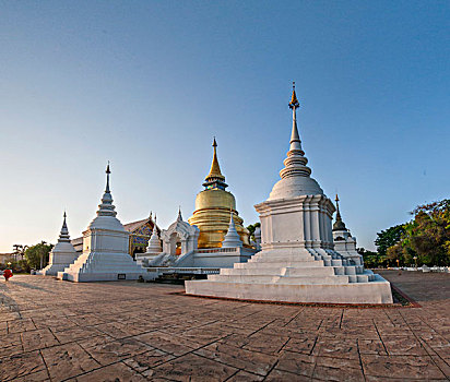 泰国清迈松德寺塔林