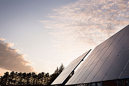 太阳能电池板,地点,安大略省,加拿大