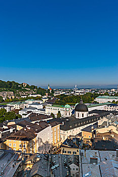 风景,教堂,圣三一教堂,酒店,布里斯托尔,米拉贝尔,宫殿,萨尔茨堡,萨尔茨堡州,奥地利,欧洲