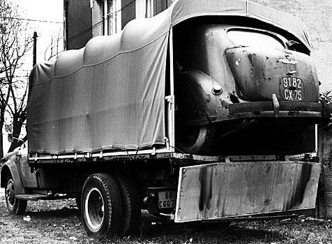 卡车,运输,轿车,20世纪50年代,精准,位置,未知,法国,欧洲