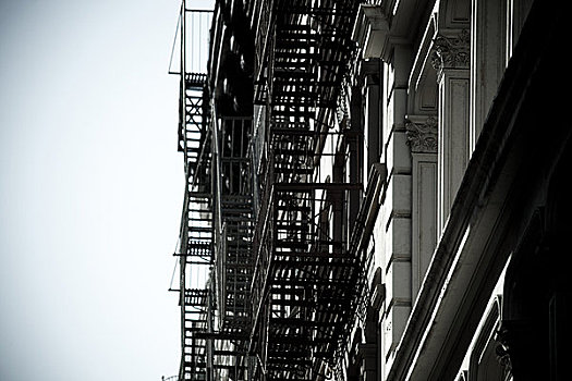 防火梯,纽约,建筑