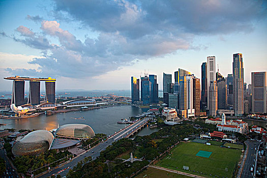 新加坡,市区,俯视,画廊