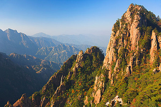 白云,景色,区域,黄山,安徽,中国