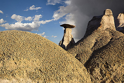 怪岩柱,岩石构造,风景,荒地,新墨西哥,美国