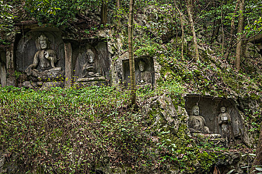 杭州灵隐寺飞来峰石窑摩崖造像