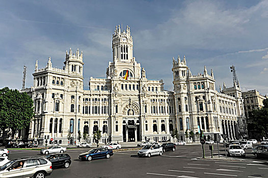 邮局,马德里,西班牙,欧洲