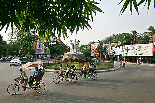 中心,达卡,大学,孟加拉,六月,2007年
