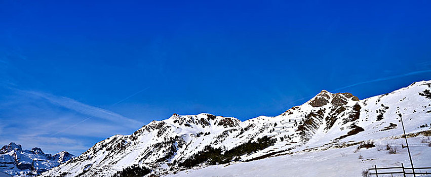 滑雪区,韦斯卡,比利牛斯山脉,西班牙