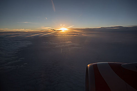 高空飞行,空中美景