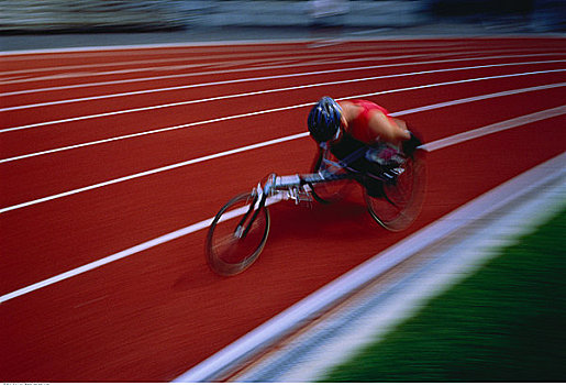 轮椅,运动员,赛道