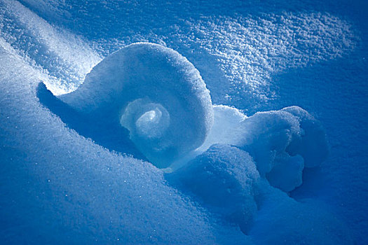 自然,雪雕,冬天,山,阳光,海岸,加拿大