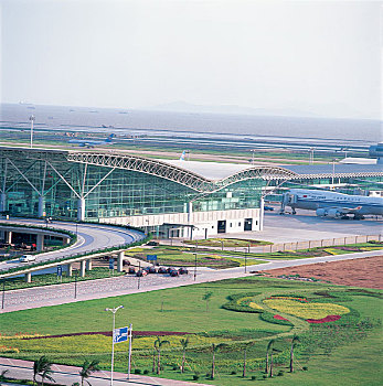 机场,深圳,城市