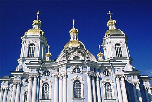 仰视,教堂,彼得斯堡,俄罗斯