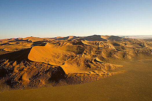 纳米比亚,纳米比诺克陆夫国家公园,索苏维来地区,热气球,旅游,俯视,沙丘,沙漠