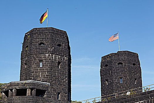 桥,旗帜,同盟国,德国