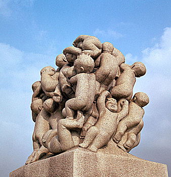 花冈岩,雕塑,花园,奥斯陆,19世纪,艺术家,未知