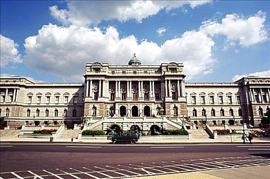 交通工具,正面,政府建筑,国会图书馆,华盛顿特区,美国