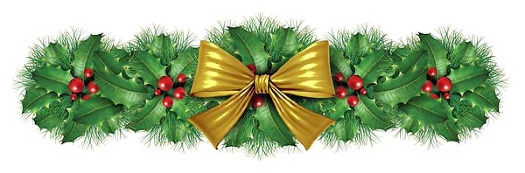 圣诞节,金色,蝴蝶结,边界,装饰