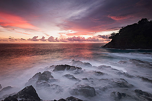 日落,苏门答腊岛