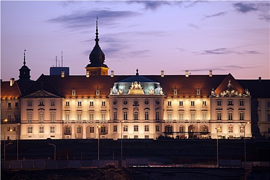 皇家,城堡,黎明,华沙