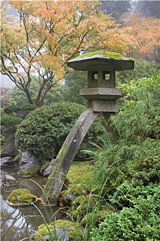石灯笼,日式庭园