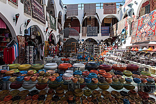 陶器,陶瓷,纪念品,杰尔巴,突尼斯,非洲