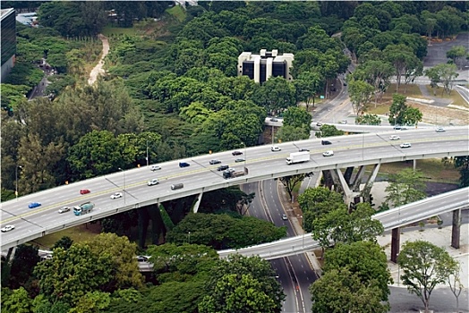 忙碌,高速公路,新加坡