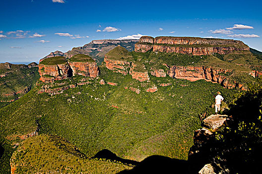 布莱德河峡谷,俯视,南非,非洲